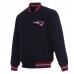 New England Patriots Varsity Navy Blue Wool Jacket